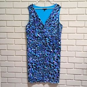 Dressbarn Collection Mutilcolor Ruffled Sleeveless Midi Dress. Size 22
